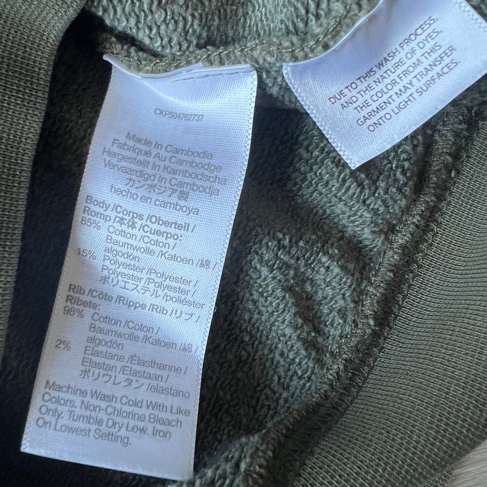 Madewell FLAWED McCarren Hoodie Mens Medium Olive Drab - Picture 7 of 15